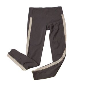 Athleta - gray zipped ankle leggings size XS